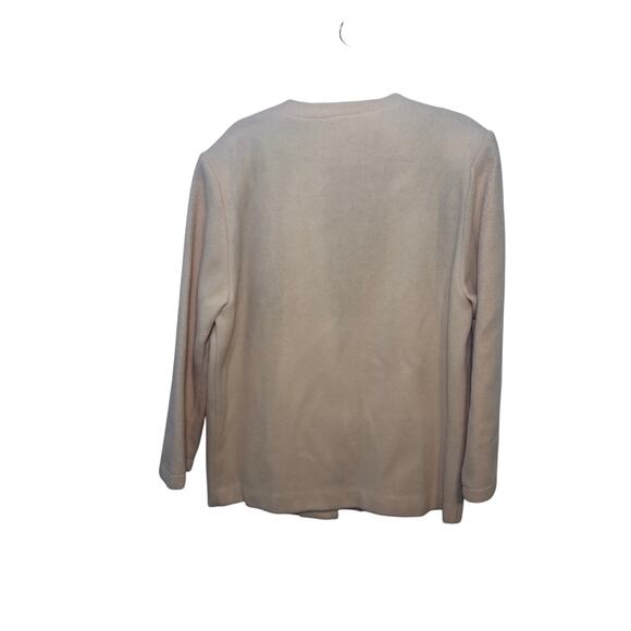 Vintage Russ Pale Butter Yellow Cardigan Sweater Grandpa Grandma Modest XL - Picture 5 of 6